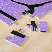 体操イベントパープルスパークル ジグソーパズル (側面)