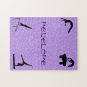 体操イベントパープルスパークル ジグソーパズル (横)