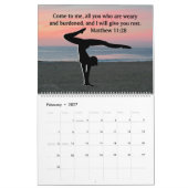 体操インスパイアバイブル引用文カレンダー カレンダー (2月 2027)