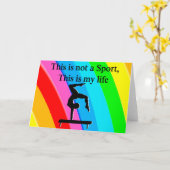 体操インスパイア引用文デザイン カード (黄色い花)