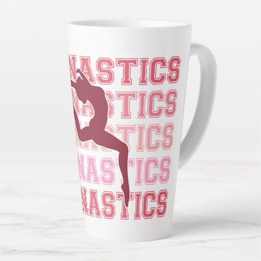 体操インスパイア カフェラテマグ (右アングル)