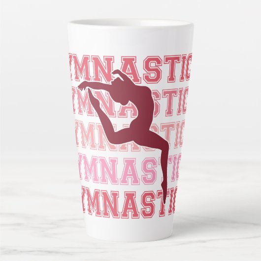 体操インスパイア カフェラテマグ (正面)