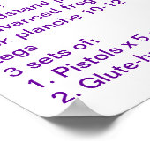 体操ウォーミングアップ ポスター (角)