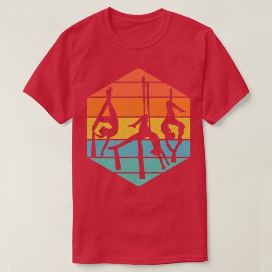 体操エアリアルシルクヴィンテージ動揺して2 Tシャツ (デザイン正面)