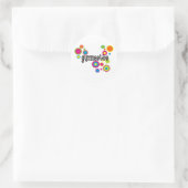 体操カッコいい水玉模様 ラウンドシール (バッグ)