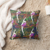 体操カラフルパターンフラフープダンスギフト クッション (ブランケット)