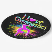 体操カラフル紙プレート ペーパープレート (アングル)