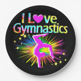 体操カラフル紙プレート ペーパープレート