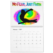 体操カレンダーを刺激する信仰を恐れない カレンダー (2月 2027)