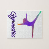 体操カーツホイールピンクパープルグラデーシグラデーションョン ジグソーパズル (横)