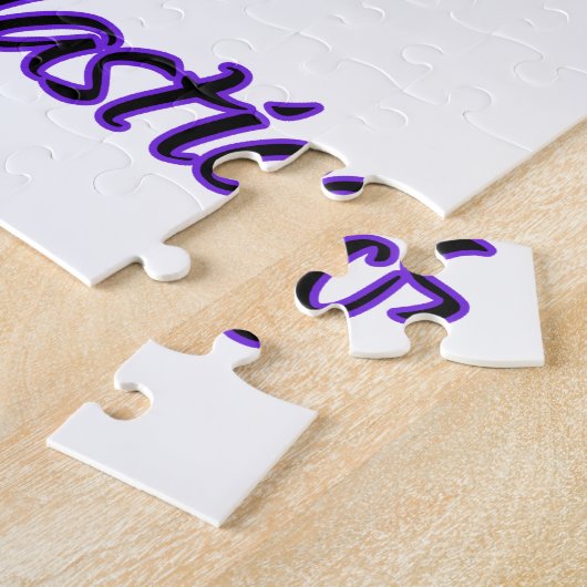 体操カーツホイールピンクパープルグラデーシグラデーションョン ジグソーパズル (側面)