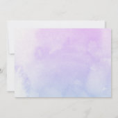 体操カートホイール女の子の誕生日パーティー 招待状 (裏面)