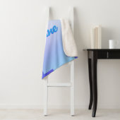 体操ガーリーブルーパープルモノグラムパーソナライズされた シェルパブランケット (インサイチュ)