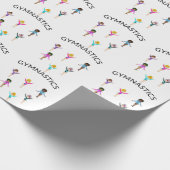 体操ガールのラッピング紙6体操選手！ ラッピングペーパー (角)