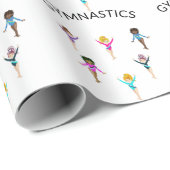 体操ガールのラッピング紙6体操選手！ ラッピングペーパー (ロールコーナー)