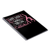 体操ガールカルツホイールウィメンアクロバティック踊り ノートブック (右側)