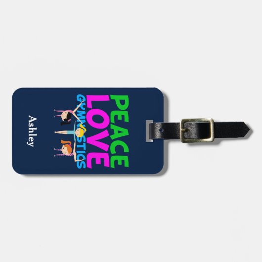 体操ガールカワイイカスタム ラゲッジタグ (正面横)