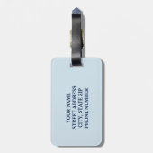 体操ガールカワイイカスタム ラゲッジタグ (裏面縦)