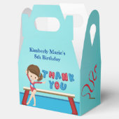 体操ガールキュートギムナスト子供の誕生日パーティー フェイバーボックス (オープン)