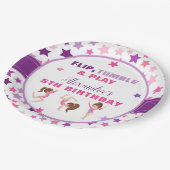 体操ガールスターズバースデーパーティー ペーパープレート (アングル)