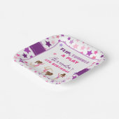 体操ガールスターズバースデーパーティー ペーパープレート (傾斜あり)