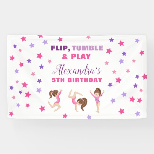 体操ガールスターズバースデーパーティー 横断幕 (横)