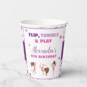 体操ガールスターズバースデーパーティー 紙コップ (裏面)