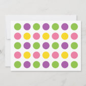 体操ガールズバースデーパーティー招待状 招待状 (裏面)