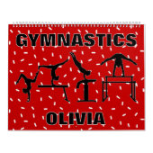 体操ガールズ振赤と白りかえカレンダー カレンダー (カバー)