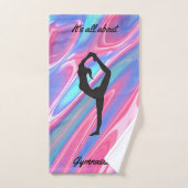 体操ガールズ3ピースタオルセット/彼女の名前! バスタオルセット (ハンドタオル)