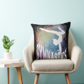 体操ガールハンドスタンドウォーター色 クッション (椅子)