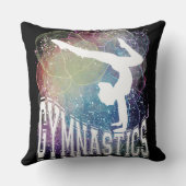 体操ガールハンドスタンドウォーター色 クッション (裏面)