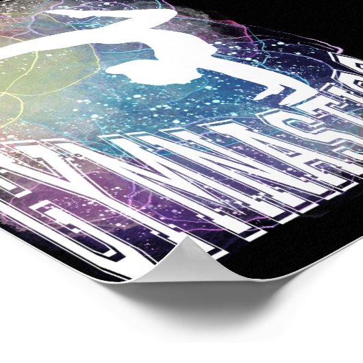 体操ガールハンドスタンドウォーター色 ポスター (角)