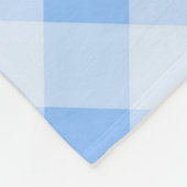 体操ガールブリスフルインパーソナライズされたブルー フリースブランケット (角)