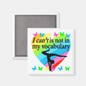 体操ガール感動的デザイン マグネット (正面/裏面)