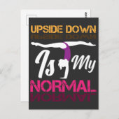 体操ガール曲芸スポーツトレーニング訓練 ポストカード (正面/裏面)