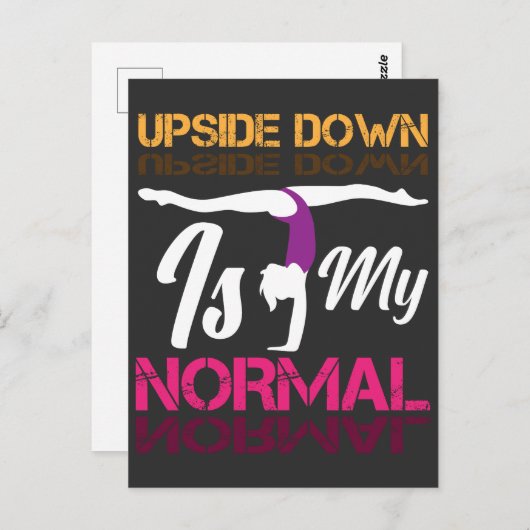 体操ガール曲芸スポーツトレーニング訓練 ポストカード (正面/裏面)