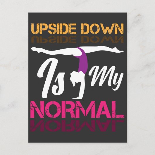 体操ガール曲芸スポーツトレーニング訓練 ポストカード (正面)