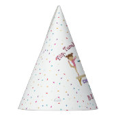 体操キッズガールバースデーパーティーテーマ パーティーハット (左)