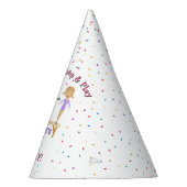 体操キッズガールバースデーパーティーテーマ パーティーハット (右)