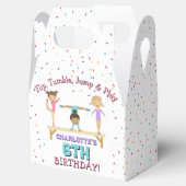 体操キッズガールバースデーパーティーテーマ フェイバーボックス (オープン)