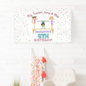 体操キッズガールバースデーパーティーテーマ 横断幕 (インサイチュ)