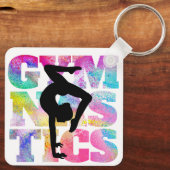 体操キーチェーンアート キーホルダー (裏面)