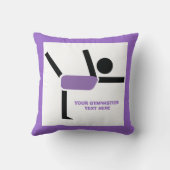体操ギフト体操パフォーマーカスタム クッション (裏面)