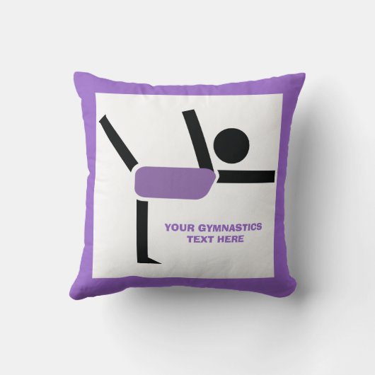 体操ギフト体操パフォーマーカスタム クッション (裏面)