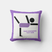 体操ギフト体操パフォーマーカスタム クッション (正面)