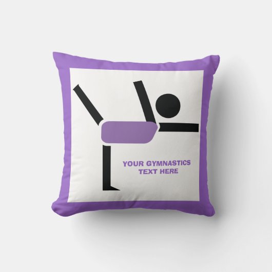 体操ギフト体操パフォーマーカスタム クッション (正面)