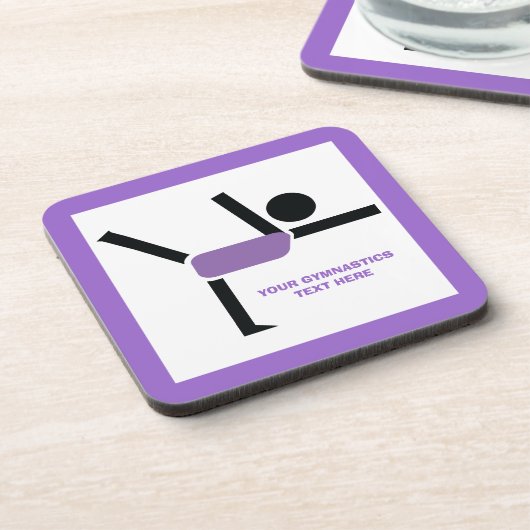体操ギフト体操パフォーマーカスタム コースター (左側)
