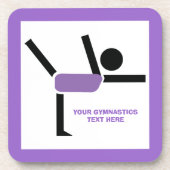 体操ギフト体操パフォーマーカスタム コースター (正面)