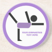 体操ギフト体操パフォーマーカスタム コースター (正面)